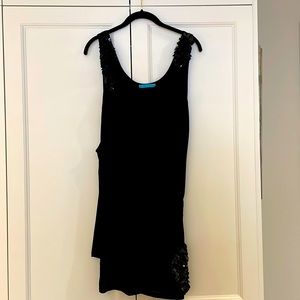 Alice + Olivia black cocktail mini length dress
